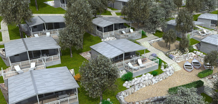 Mobilheime Veštar im Camping Veštar